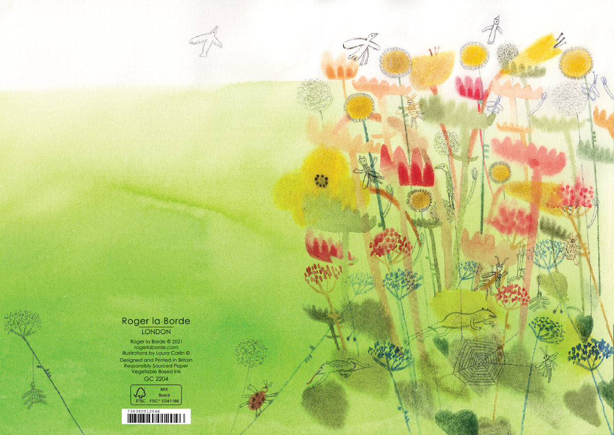 Roger la Borde Wilderness Greeting card featuring artwork by Laura Carlin