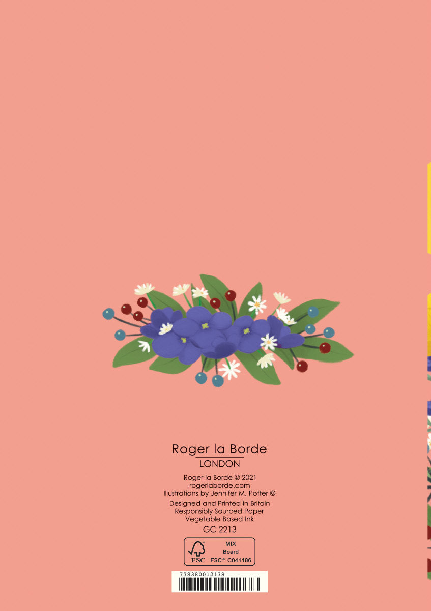 Roger la Borde Menagerie Greeting card featuring artwork by Jennifer M Potter