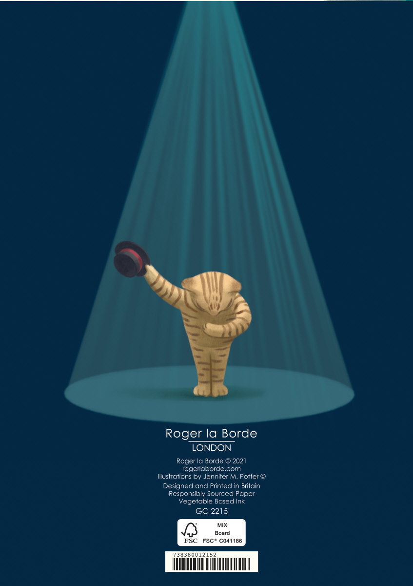 Roger la Borde Menagerie Greeting card featuring artwork by Jennifer M Potter