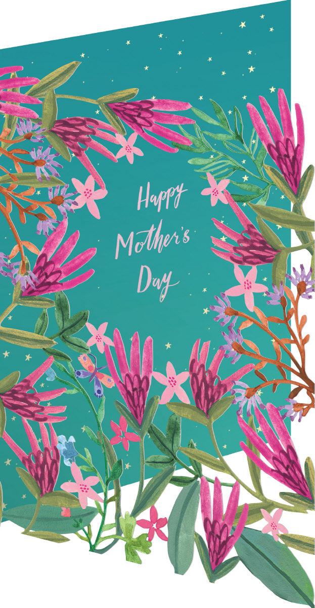 Roger la Borde Over the Rainbow Lasercut card featuring artwork by Rosie Harbottle