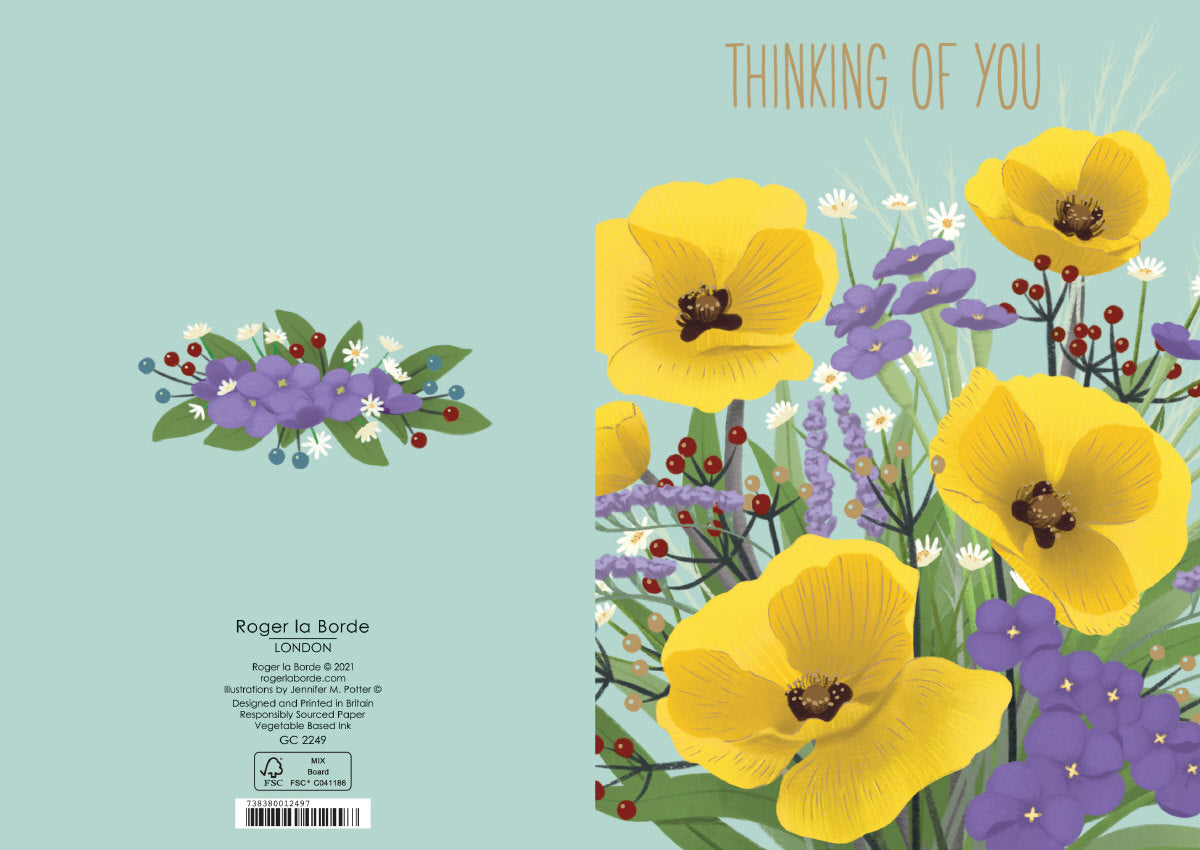 Roger la Borde Menagerie Greeting card featuring artwork by Jennifer M Potter