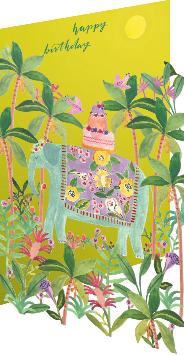 Roger la Borde Over the Rainbow Lasercut card featuring artwork by Rosie Harbottle