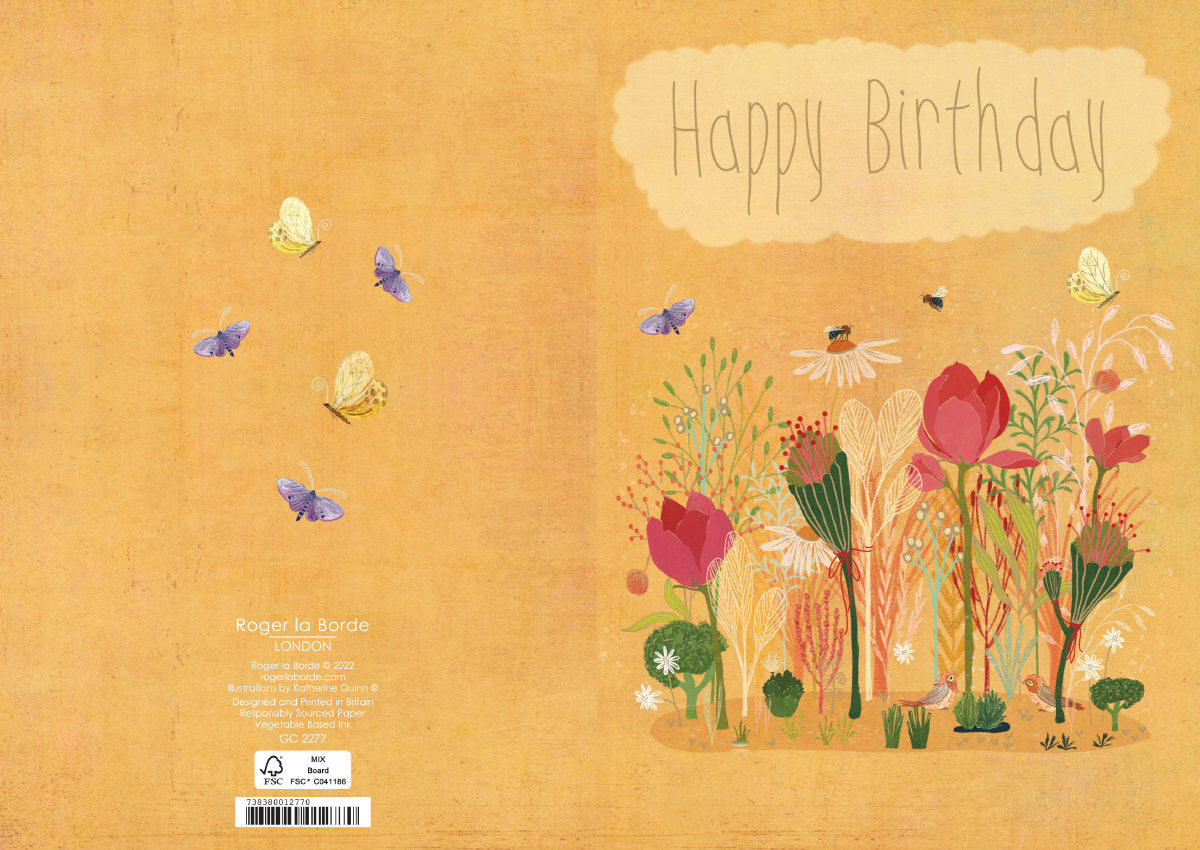 Roger la Borde Night and Day Greeting card featuring artwork by Katherine Quinn