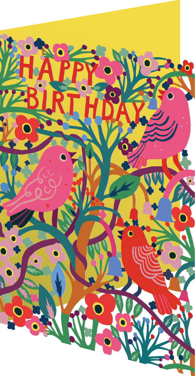 Roger la Borde Starflower Lasercut card featuring artwork by Monika Forsberg