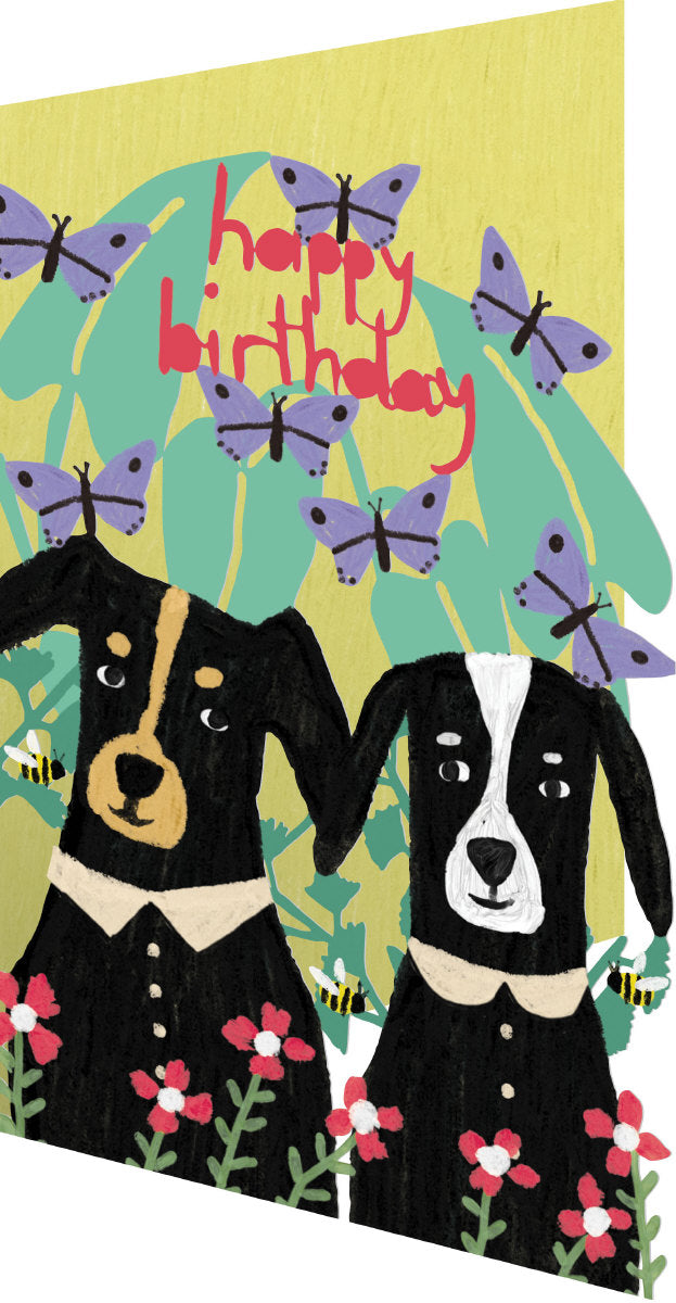 Roger la Borde Glass Menagerie Lasercut card featuring artwork by Anne Bentley