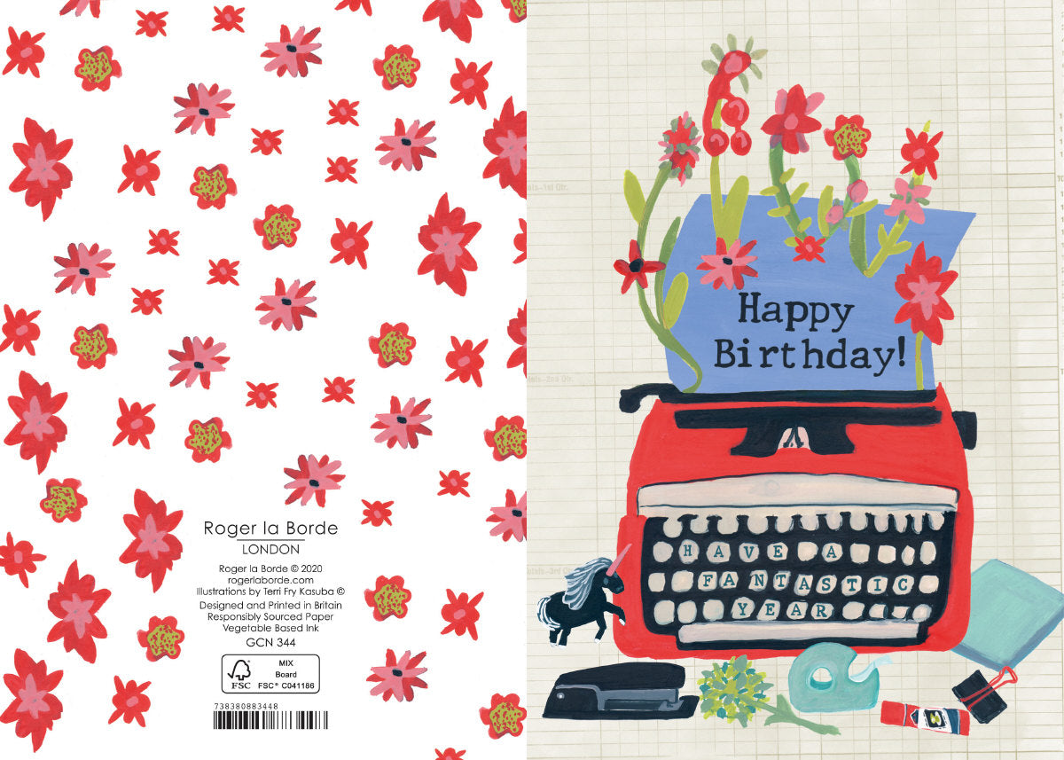 Roger la Borde Pup Talk Petite Card featuring artwork by Terri Fry Kasuba