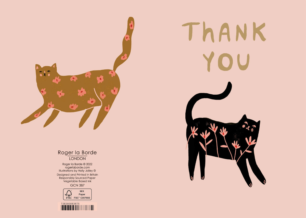 Roger la Borde Cinnamon and Ginger Petite Card featuring artwork by Holly Jolley