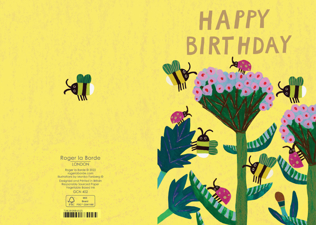 Roger la Borde Starflower Petite Card featuring artwork by Monika Forsberg