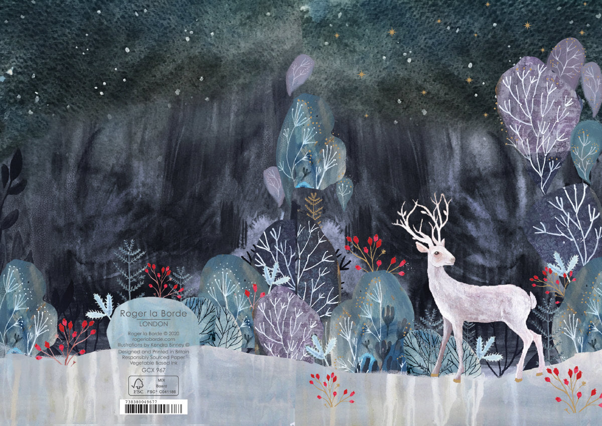 Roger la Borde Silver Stag Standard card featuring artwork by Kendra Binney