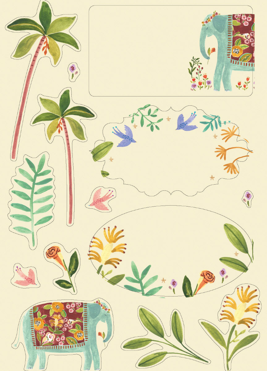 Roger la Borde Over the Rainbow Writing paper set featuring artwork by Rosie Harbottle