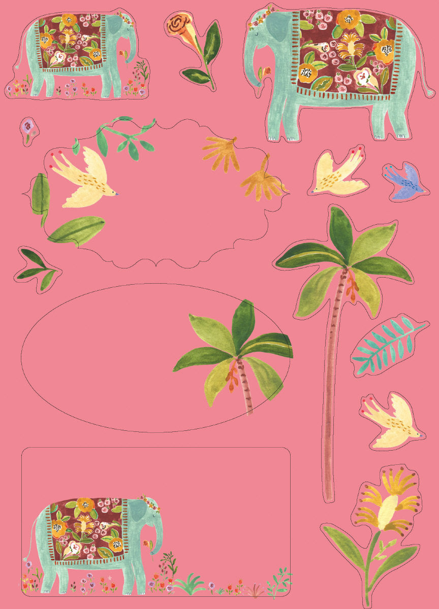 Roger la Borde Over the Rainbow Writing paper set featuring artwork by Rosie Harbottle