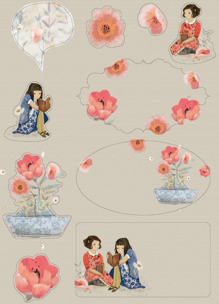 Roger la Borde Daydreamers Writing paper set featuring artwork by Kendra Binney