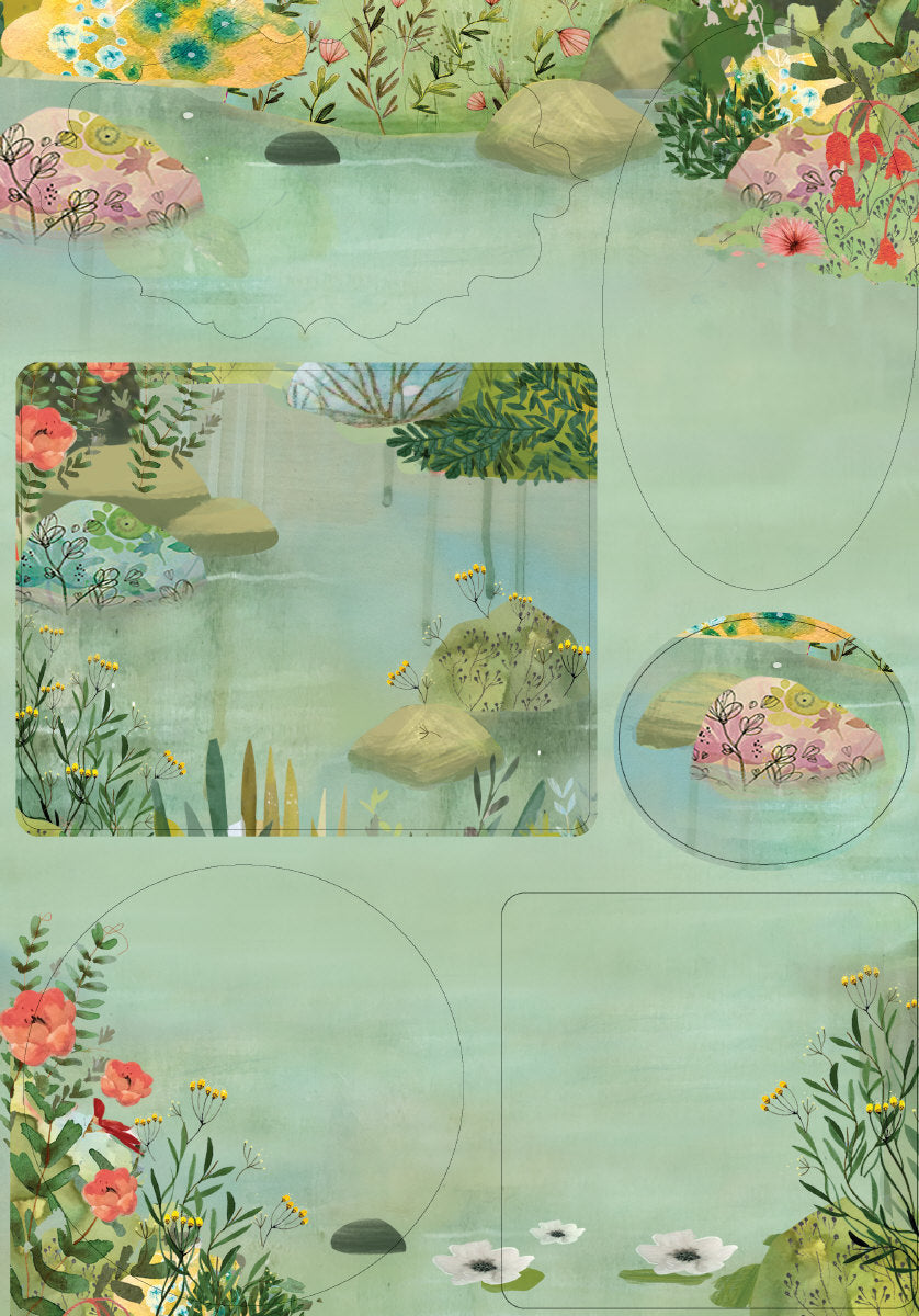 Roger la Borde Dreamland Writing paper set featuring artwork by Kendra Binney