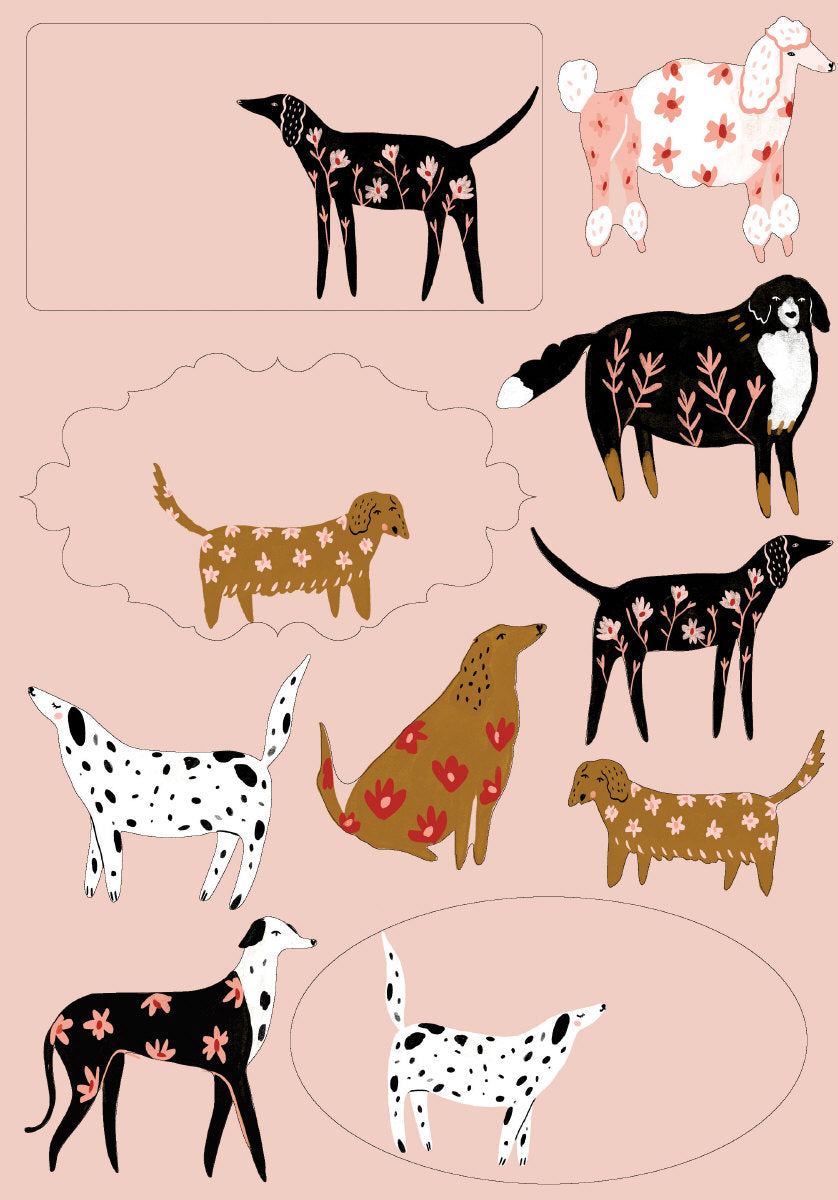 Roger la Borde Cinnamon and Ginger Writing paper set featuring artwork by Holly Jolley