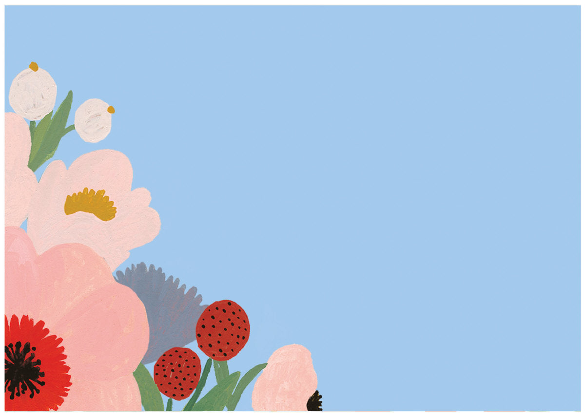 Roger la Borde Big Pink Writing paper set featuring artwork by Kate Pugsley