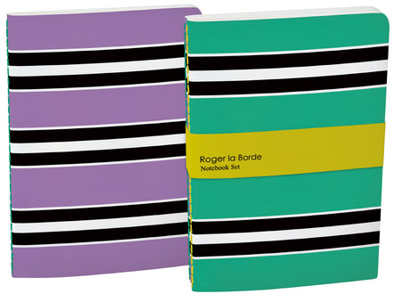 Roger la Borde Riviera A5 Softback Notebook Set featuring artwork by Roger la Borde