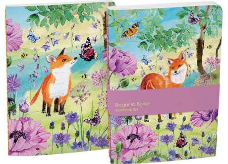 Roger la Borde Sunny and Wild A5 Softback Notebook Set featuring artwork by Fay Ford
