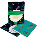 Roger la Borde Night Flower A5 Softback Notebook Set featuring artwork by Lara Hawthorne