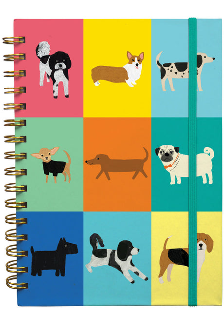Roger la Borde Prize Pooches A5 Wiro Book featuring artwork by Anne Bentley