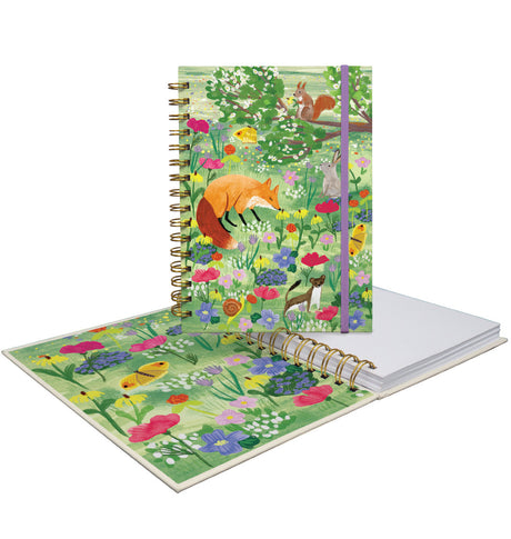 Roger la Borde Meadowland A5 Wiro Book featuring artwork by Katie Vernon