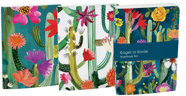 Roger la Borde Cactusland A6 Softback Journal Set featuring artwork by Katie Vernon