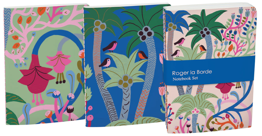 Roger la Borde Starflower A6 Softback Journal Set featuring artwork by Monika Forsberg