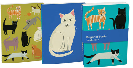 Roger la Borde Pretty Paws A6 Softback Journal Set featuring artwork by Anne Bentley