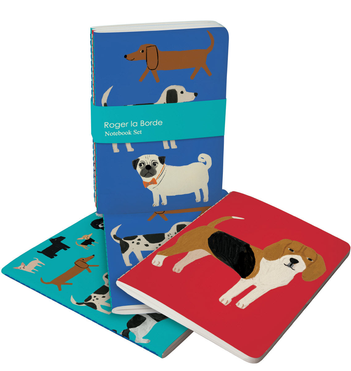 Roger la Borde Shaggy Dogs A6 Softback Journal Set featuring artwork by Anne Bentley