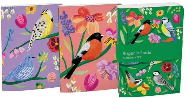 Roger la Borde Birdhaven A6 Softback Journal Set featuring artwork by Katie Vernon