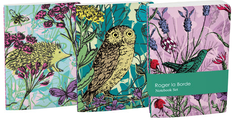 Roger la Borde Woodland Journal A6 Softback Journal Set featuring artwork by Roger la Borde