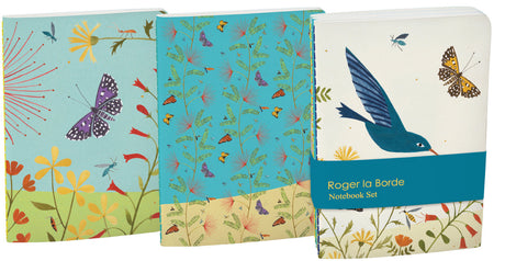 Roger la Borde Hummingbird A6 Softback Journal Set featuring artwork by Lara Hawthorne