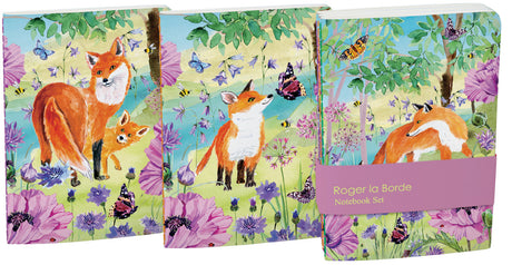 Roger la Borde Sunny and Wild A6 Softback Journal Set featuring artwork by Fay Ford
