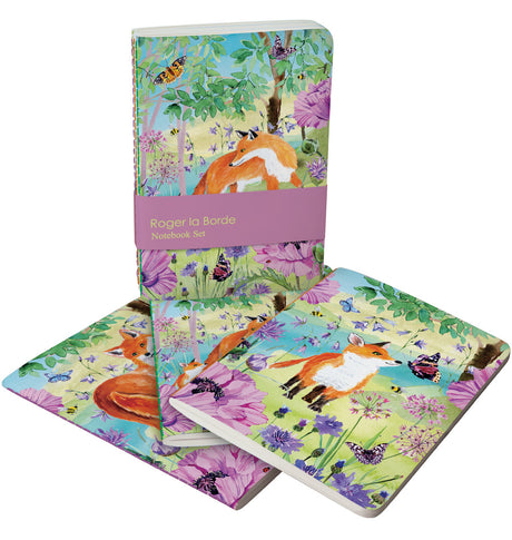 Roger la Borde Sunny and Wild A6 Softback Journal Set featuring artwork by Fay Ford