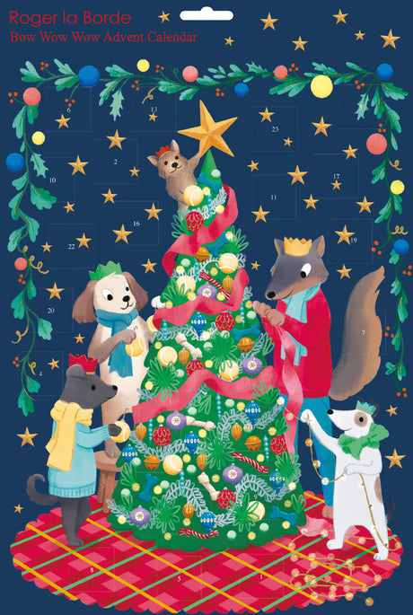 Roger la Borde Bow Wow Wow Advent calendar featuring artwork by Jennifer M Potter