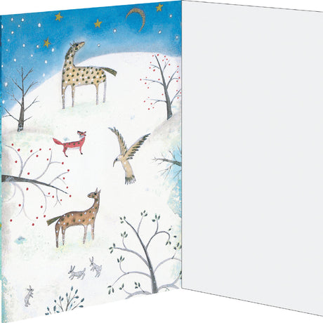 Roger la Borde Christmas Tree Advent calendar card featuring artwork by Jane Ray