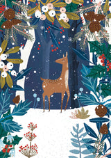 Roger la Borde Wild Wood Hideaway Advent Calendar Greeting Card featuring artwork by Antoana Oreski