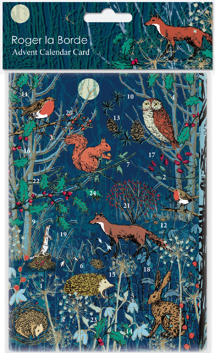 Roger la Borde Winters Tale Advent calendar card featuring artwork by MCS