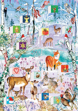 Roger la Borde Wild Winters Song Advent calendar card featuring artwork by Fay Ford