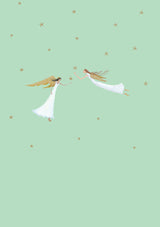 Roger la Borde Angelic Antics Advent calendar card featuring artwork by Roger la Borde