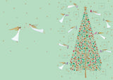 Roger la Borde Angelic Antics Advent calendar card featuring artwork by Roger la Borde