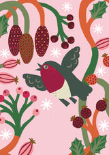 Roger la Borde Christmas Chorus Advent calendar card featuring artwork by Monika Forsberg