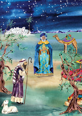 Roger la Borde The Christmas Story Advent calendar card featuring artwork by Fay Ford