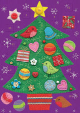 Roger la Borde Fuzzy Friends Advent calendar card featuring artwork by Clare Beaton
