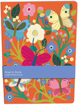 Roger la Borde Butterfly Garden Large Softback Journal featuring artwork by Monika Forsberg