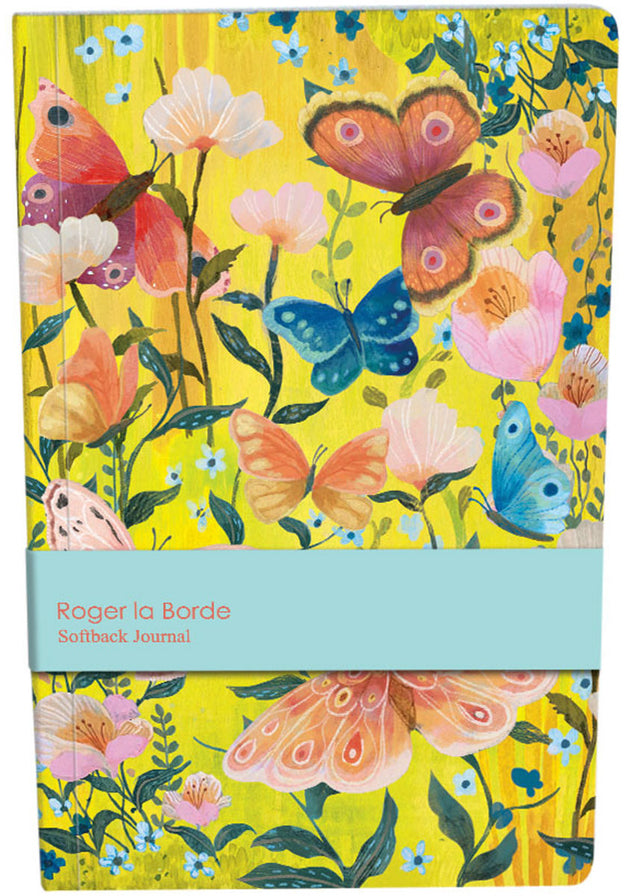 Roger la Borde Butterfly Ball A5 Softback Journal featuring artwork by Kendra Binney