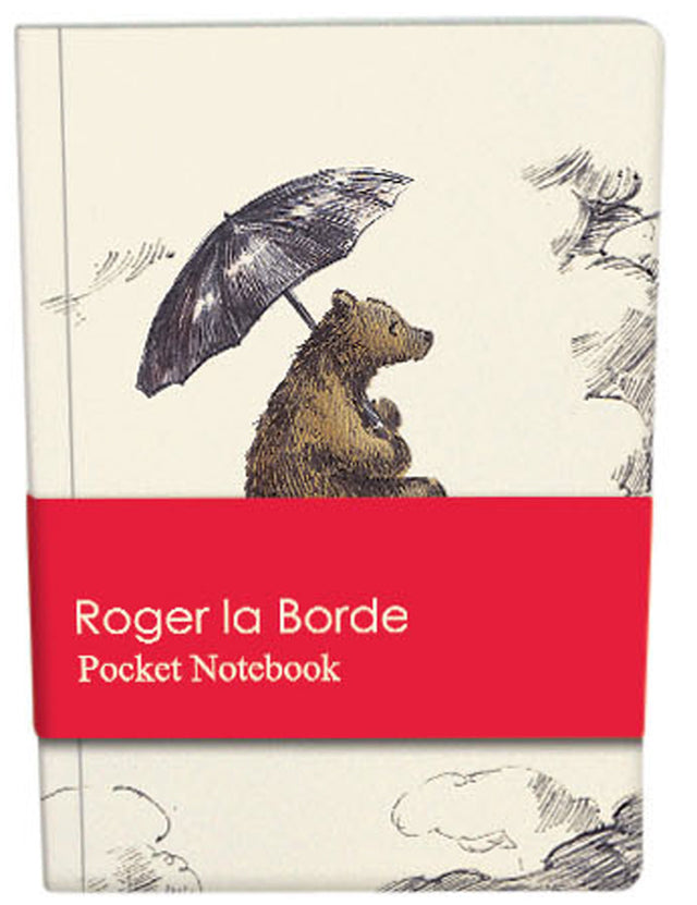 Roger la Borde Flying Bear Pocket Notebook featuring artwork by Elise Hurst