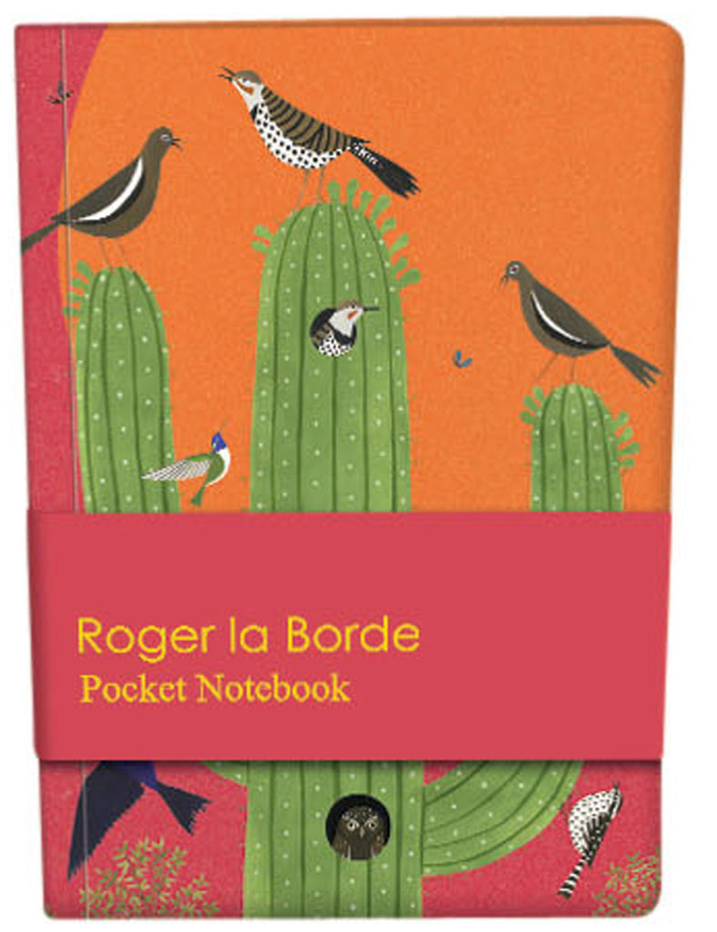 Roger la Borde Cactus Grove Pocket Notebook featuring artwork by Lara Hawthorne