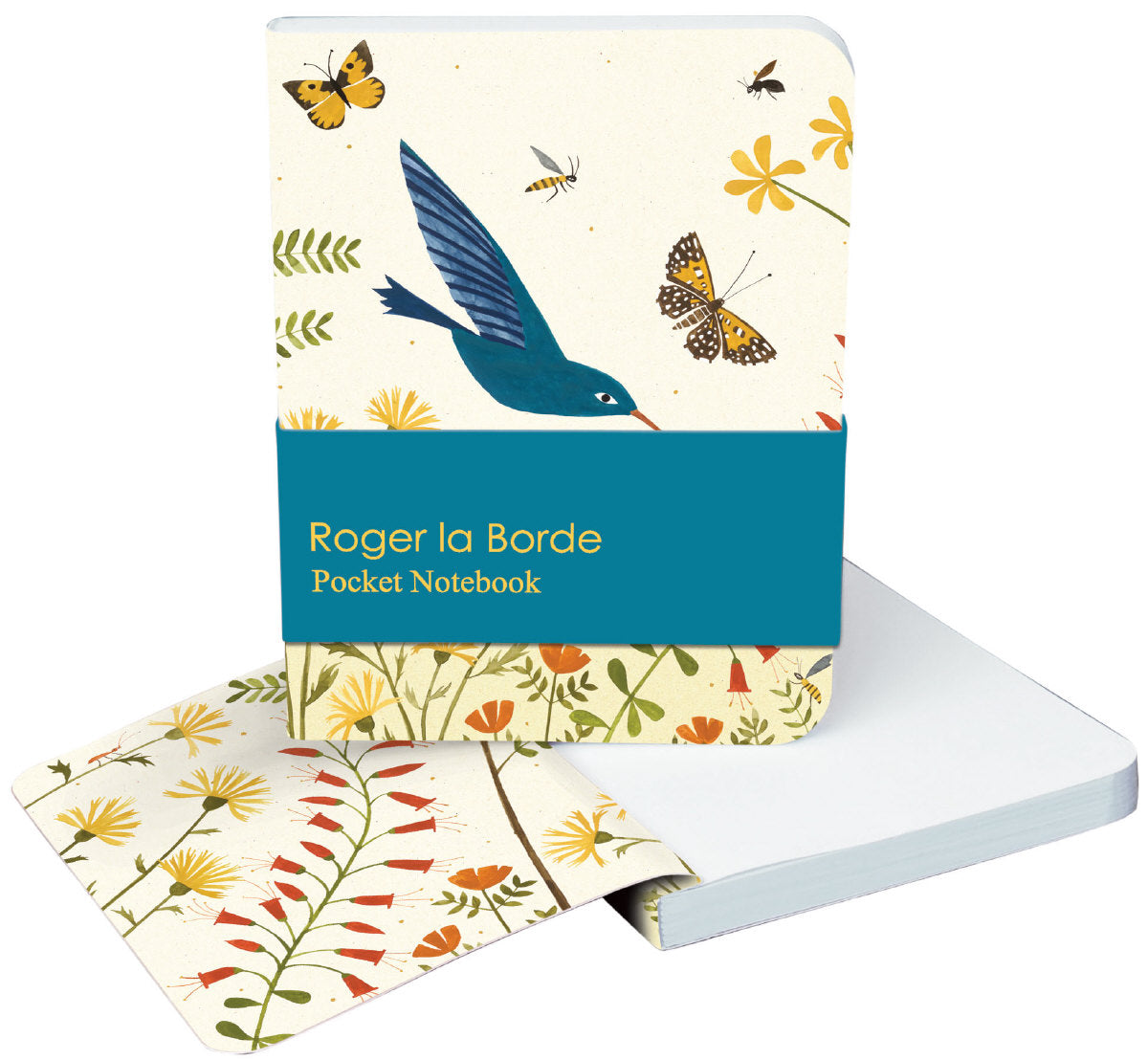 Roger la Borde Hummingbird Pocket Notebook featuring artwork by Lara Hawthorne