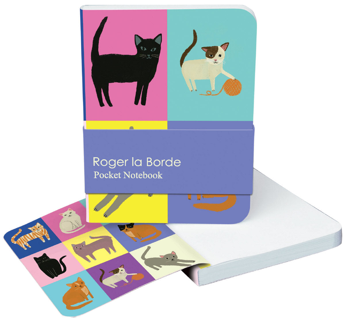 Roger la Borde Cat Etiquette Pocket Notebook featuring artwork by Anne Bentley