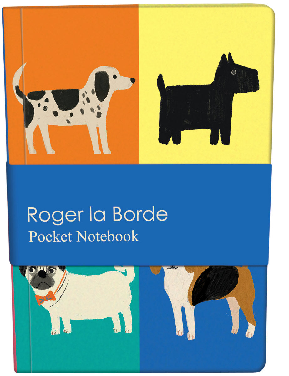 Roger la Borde Prize Pooches Pocket Notebook featuring artwork by Anne Bentley